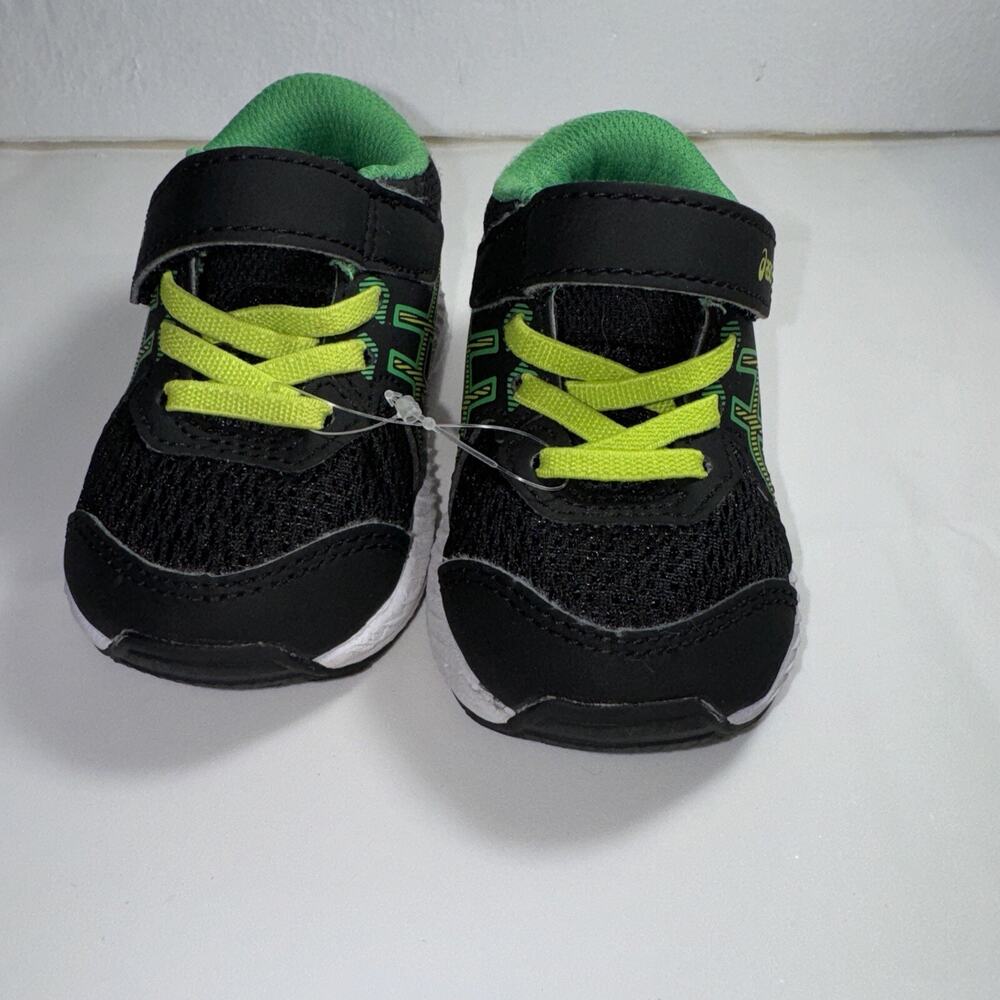 ASICS Kid's CONTEND 8 GS Running Shoes Black/Lime Zest Size‎ K4